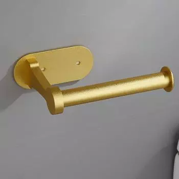 Держатель для туалетной бумаги, клейкий, для кухни, ванной, алюминиевый, матовый, золотой, черный, серебристый, для туалетной бумаги, вешалка для полотенец, полка для рулонов салфеток