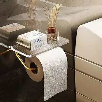 Держатель для туалетной бумаги, материал из акрила и алюминиевого сплава, европейский королевский благородный водонепроницаемый держатель для полотенец, аксессуары для ванной комнаты золотой