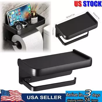 Держатель для туалетной бумаги настенный, нержавеющая сталь самоклеящаяся подставка для рулона туалетной бумаги для домашних аксессуаров для ванной комнаты