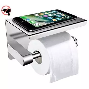 Держатель для туалетной бумаги Подставка для рулонной бумаги Диспенсеры Настенные Серебряные Домашние серебряный