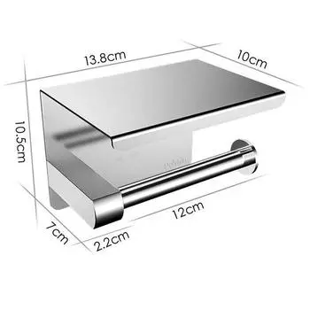 Держатель для туалетной бумаги Подставка для рулонной бумаги Диспенсеры Настенные Серебряные Домашние серебряный