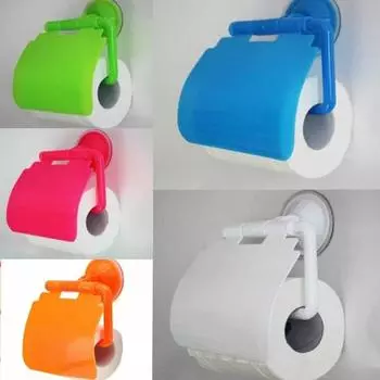 Держатель для туалетной бумаги, присоска, подставка для рулона салфеток, стойка для ванной комнаты, разные цвета J19