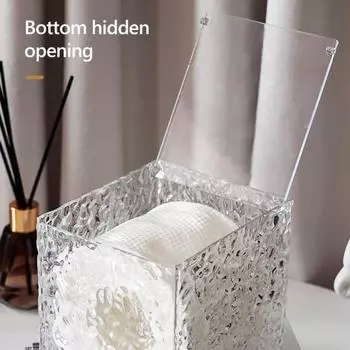 Держатель для туалетной бумаги, прозрачный современный водонепроницаемый настольный диспенсер для салфеток, бумажных полотенец, ящик для хранения, товары для дома