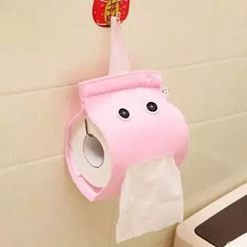 Держатель для туалетной бумаги со шнурком, легкое пополнение, плавное извлечение, большое отверстие, видимый дизайн, коробка для рулонной бумаги, принадлежности для ванной комнаты синий