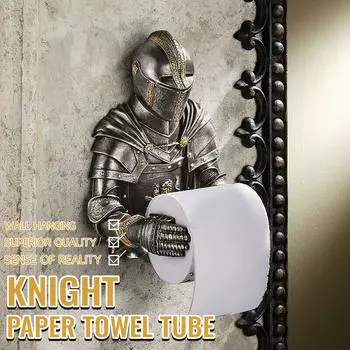 Держатель для туалетной бумаги в готическом стиле A Knight to Remember Настенная бумага разноцветный