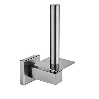 Держатель для туалетной бумаги в ванной комнате SUS 304 Держатель для рулона папиросной бумаги из нержавеющей стали Настенное крепление серебряный