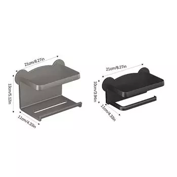 Держатель для туалетной бумаги в ванной комнате, настенный, без дырокола, креативный, коробка для рулонов бумаги, салфеток, стойка для хранения аксессуаров для ванной комнаты
