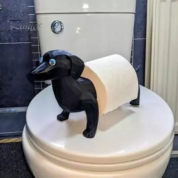 Держатель для туалетной бумаги в виде животного, отдельно стоящий держатель для туалетной бумаги в виде мультяшной овцы, 3D-печатный держатель для туалетной бумаги в виде свиньи или кошки для декора ванной комнаты, хранение рулонов салфеток 1pc Little Pig
