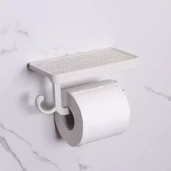 Держатель для туалетной бумаги в винтажном стиле с полкой для телефона, подвесная салфетка для туалета и ванной комнаты с полкой золотой