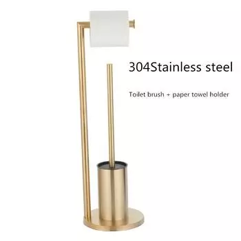 Держатель для туалетной щетки от пола до потолка Унитаз из нержавеющей стали Напольный держатель для туалетной бумаги Оборудование для ванной комнаты Подвесной светильник для ванной комнаты