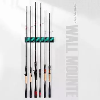 Держатель для удочки, быстрая пряжка, предотвращает падение, съемный, прочный, УФ-мягкий, резиновый, вешалка для удочек в обертке, принадлежности чёрный