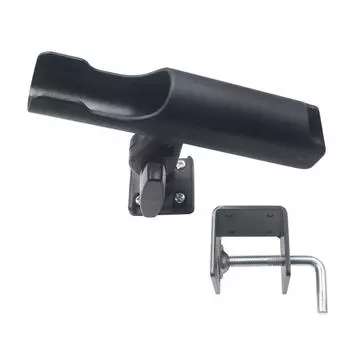 Держатель для удочки для каяка, регулируемый на 360 градусов, держатель для удочки для рыбацкой лодки с винтовым креплением на лодку, каяк, стойка для удочек