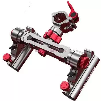 Держатель для удочки из алюминиевого сплава, регулируемый держатель для удочки, инструмент для рыболовных снастей, вертикальный держатель для 2 удочек, стул для рыбы НОВЫЙ