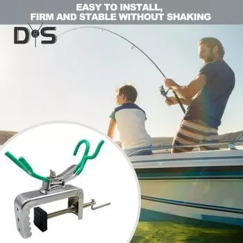 Держатель для удочки из нержавеющей стали, вращающийся на 360 градусов, регулируемый, прочный, с зажимом, подставка для удочки, аксессуары для рыбалки на плоту и лодке