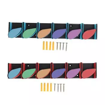 Держатель для удочки Многоцелевые настенные магазины 6 удочек Безопасные мягкие губчатые подушечки для удочки Удочка S Red