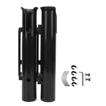 Держатель для удочки, пластиковый кронштейн, надежная фиксация, портативный держатель для удочки с 2 трубками для мотора