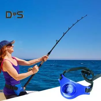 Держатель для удочки, поясной ремень, регулируемый, с подкладкой из ЭВА, для ловли рыбы стоя, поясная опора, рыболовные принадлежности синий