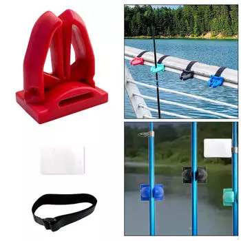 Держатель для удочки с застежкой-липучкой, прочная подставка для красный