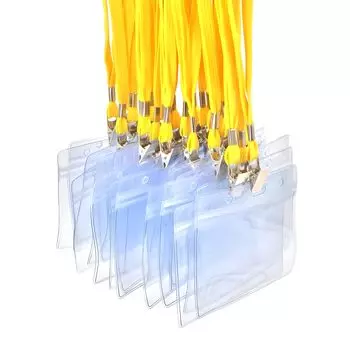 Держатель для удостоверения личности fiveAstar, шейный ремешок, именная бирка, висящая на шее, пропуск для сотрудников, визитная карточка, держатель для удостоверения личности сотрудника, водонепроницаемый комплект для выставок, горизонтальный