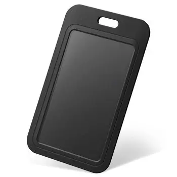 Держатель для удостоверения личности Pawfly Slide, черный вертикальный пластиковый чехол для карт, защитный чехол с прозрачным окошком для офиса, школьного удостоверения личности, кредитной карты, бесконтактного ключа