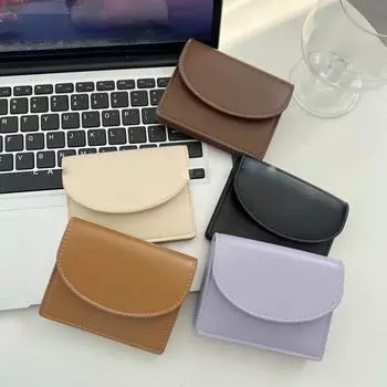 Держатель для удостоверения личности, женский кошелек из искусственной кожи для денег, деловой держатель для банковских карт, кошелек, мини-органайзер для кредитных карт, сумка для девочек жёлтый