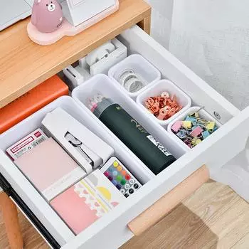 Держатель для ювелирных изделий, ящик для хранения, ящик для хранения, 8 шт./компл., органайзер для макияжа, пылезащитный чехол для шкафа белый