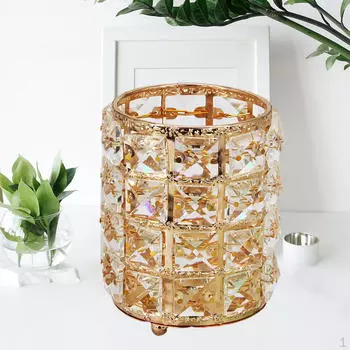 Держатель для ванной комнаты, персонализированная расческа, щетки, офисная ручка, ящик для хранения карандашей, контейнер золотистый