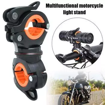 Держатель для велосипедного фонарика с вращением на 360 градусов, фонарик для велосипеда, передний фонарь, кронштейн для крепления на горном велосипеде, держатель для фонарика Bi F9C6