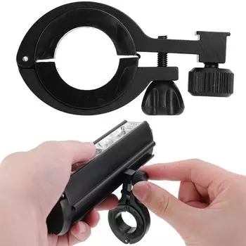 Держатель для велосипедного фонаря, передний кронштейн для велосипедного фонаря из алюминиевого сплава, легкий кронштейн для крепления велосипедного фонаря, портативные аксессуары для велосипеда чёрный