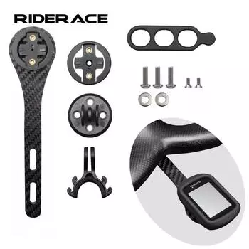 Держатель для велосипедного компьютера из углеродного волокна, дорожный велосипедный компьютер, секундомер, GPS-крепление для Garmin Wahoo Bryton Gopro, подставка для освещения камеры