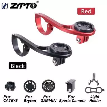 Держатель для велосипедного компьютера MTB для Garmin/Cateye/Bryton, держатель для спортивной камеры, велосипедного компьютера, светильника Style 1 чёрный