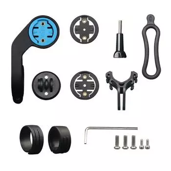 Держатель для велосипедного компьютера MTB шоссейный велосипед руль одометр секундомер стойка для Garmin Edge 200 520 820 Bryton Wahoo синий/чёрный