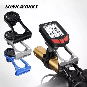 Держатель для велосипедного компьютера, удлинитель для переднего руля велосипеда, кронштейн для крепления, аксессуары для Garmin Bryton CATEYE GoPro PA0126 красный