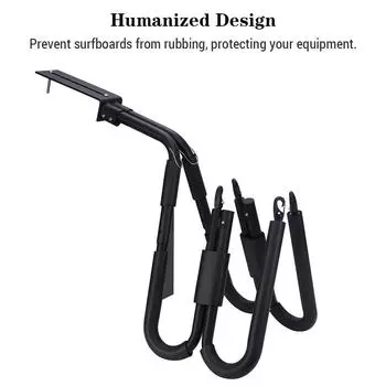 Держатель для велосипедной доски для серфинга, двухбортный портативный регулируемый боковой багажник, стойка для серфинга, вейкборд, ветер чёрный
