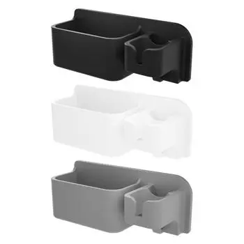 Держатель для вентилятора, полка, многофункциональное настенное крепление, ящик для хранения щеток для волос для дома серый