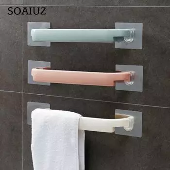 Держатель для вешалки для полотенец Настенная самоклеящаяся вешалка для ванной комнаты