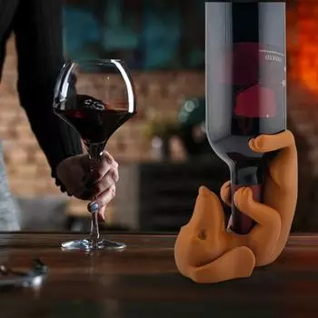Держатель для винной бутылки Yousheng Dachshund, фигурка собаки из PLA, подставка для пивной бутылки, органайзер, стойка для дома, кухни, бара, обеденного стола, украшения для рабочего стола
