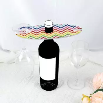 Держатель для винных бутылок 5D DIY Diamond Art Подставка для винных бутылок Акриловый держатель для хранения бокалов для вина с особым узором для декора стола