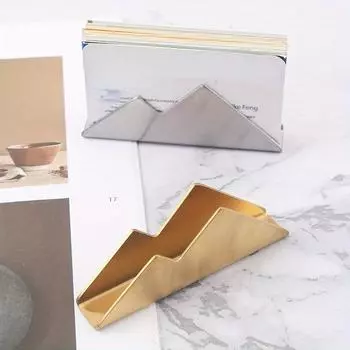 держатель для визитных карточек Hill, 2 шт./компл., креативная коробка для хранения, держатель для визитных карточек из нержавеющей стали, настольная коробка для карточек 2Pcs/Set