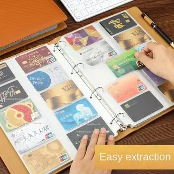 Держатель для визитных карточек, пакет для визитных карточек, книжка для банковских карт большой емкости, маленькая карточка, хранилище для кредитных карт, книга для сбора членских карточек