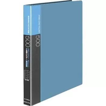 Держатель для визиток KOKUYO, сменный тип бумаги, A4, 30 отверстий, вмещает 500 человек, синий, May-F355NB