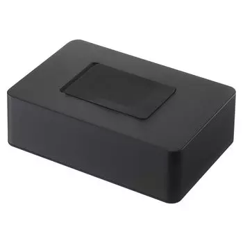 Держатель для влажных листов Yamazaki Jitsugyo, черная башня, силиконовая крышка, легко открывается одной рукой, размер 5703, прибл.. Ш17XГ11.5XВ5.6см