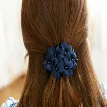 Держатель для волос ручной работы, заколка для волос, аксессуары для волос, заколка для волос со стразами и цветами розовый