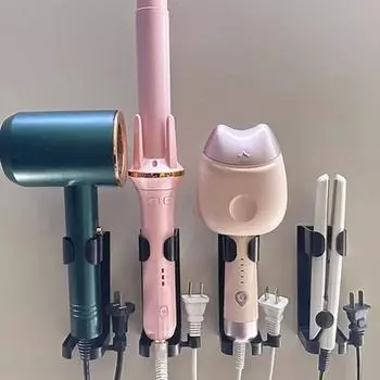 Держатель для выпрямления волос, держатель для завивки, настенный фен, органайзер для ванной комнаты, аксессуары для дома
