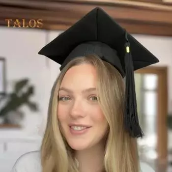 Держатель для выпускного колпачка, простой в использовании, безопасный аксессуар для выпускного колпачка, удобная посадка, повязка для волос, предотвращающая выпадение волос чёрный