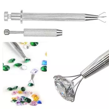 Держатель для захвата шариков-бусин для татуировок, держатель для алмазного пирсинга с 4 зубцами, держатель для жемчуга