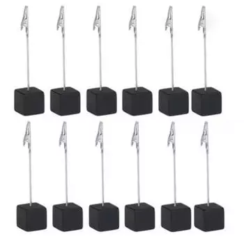 Держатель для заметок, фотозажим, подставка, зажим для заметок, устойчивая кубическая основа для дома, свадьбы, офиса, вечеринки