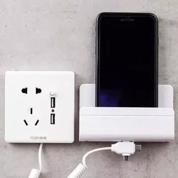 Держатель для зарядки мобильного телефона в стиле пасты, практичная настенная полка