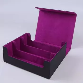 Держатель для защиты колоды карт Hold 1800+ Single Decks Card Box подходит для карт MTG, TCG, Yugion фиолетовый