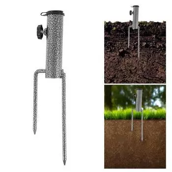 Держатель для зонта на открытом воздухе, напольный, регулируемый, прочный, металлический, для сада, пляжный зонт